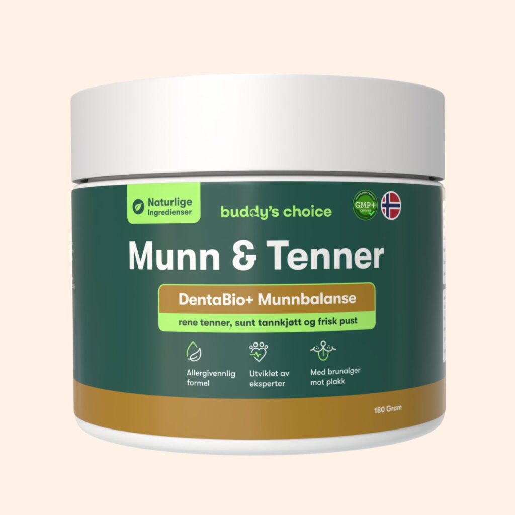 Buddy's Choice krukke med Mund & Tænder DentaBio+ Mundbalance, 180 g